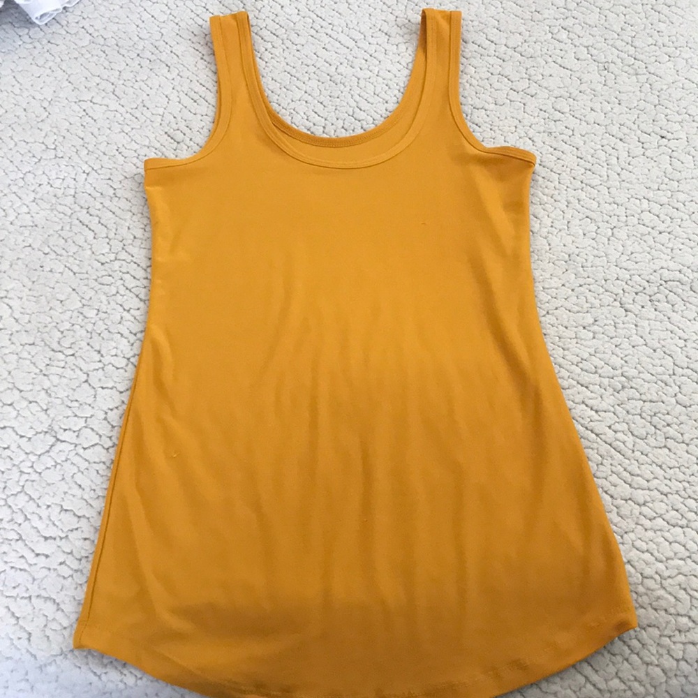 Mustard yellow tank top